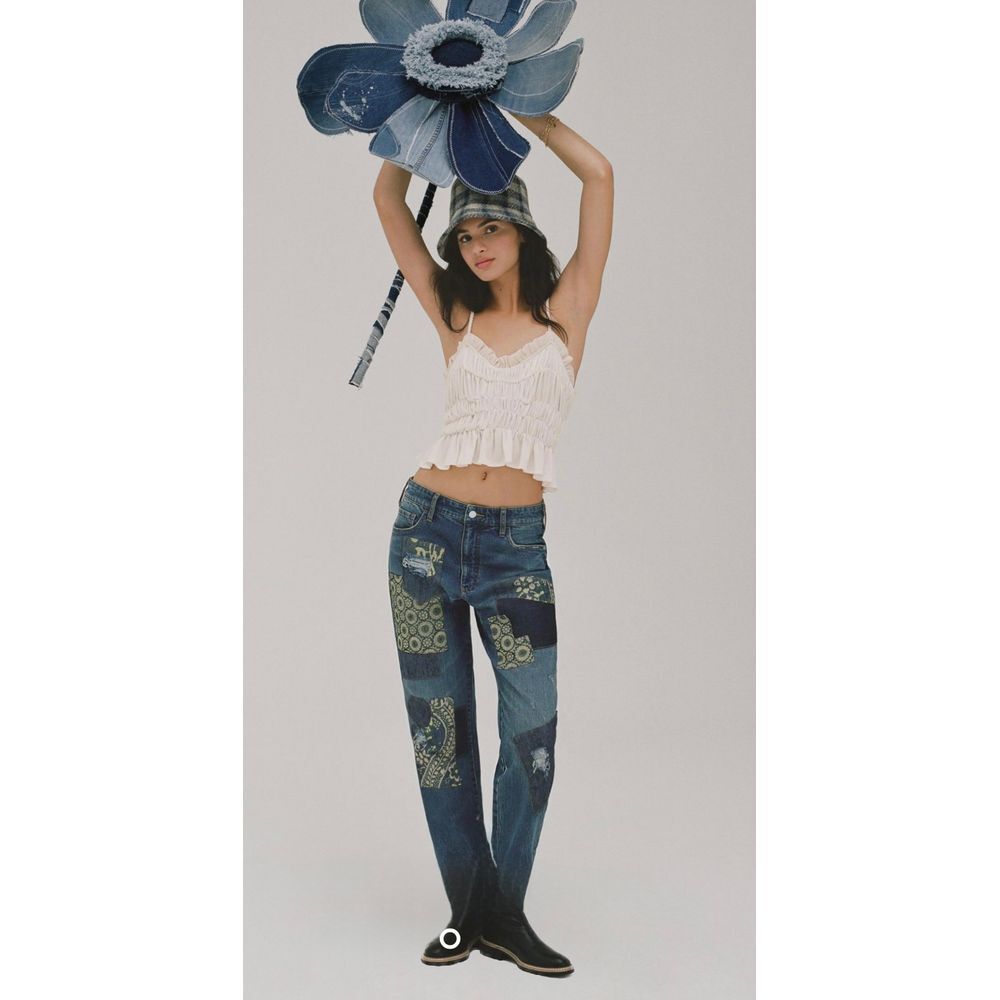 Pilcro Anthropologie Patchwork‎ Jeans The Borrowed Boyfriend 26